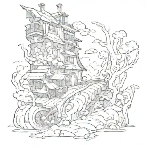 a tattoo from a game "road 96" tattoo design idea