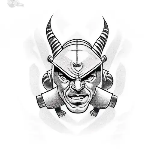 Wrestler logo tattoo design idea