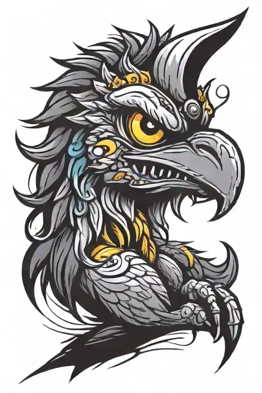 griffin tattoo design idea