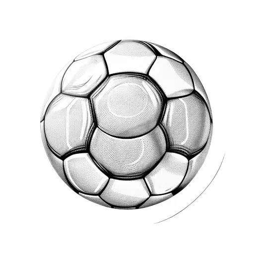 Soccer ball morphing into a gavel tattoo design idea