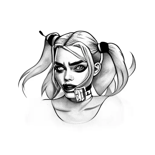 Harley Quinn tattoo design idea