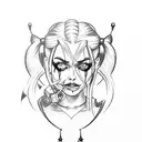 Harley Quinn tattoo design idea