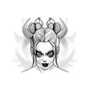 Harley Quinn tattoo design idea