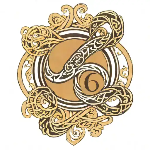 Infinity Symbol with names tattoo design idea