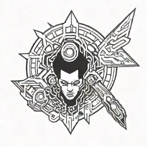 The Logo for the cyberpunk edgerunners tattoo design idea
