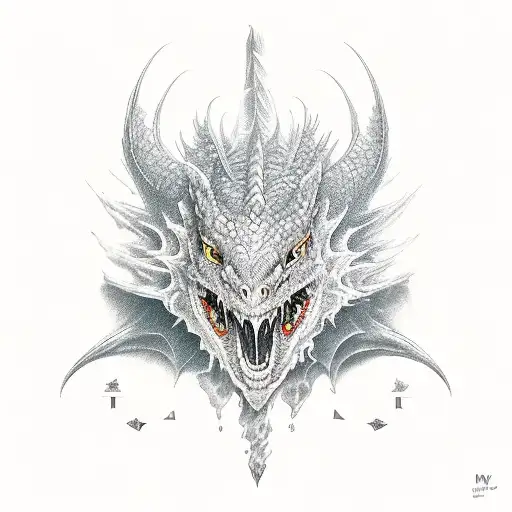 cute dragon tattoo design idea