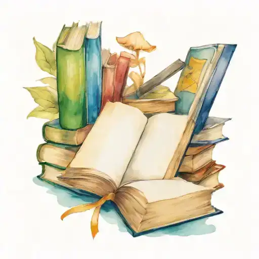 books tattoo design idea