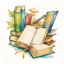 books tattoo design idea