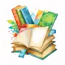 books tattoo design idea