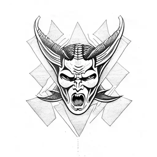 lucifer falling tattoo design idea
