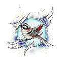 Sparrow tattoo design idea