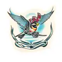 Sparrow tattoo design idea