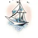 Sparrow tattoo design idea