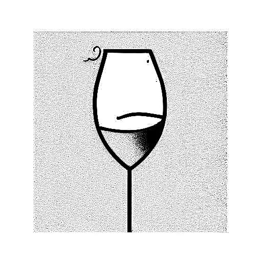 Champagne tattoo design idea