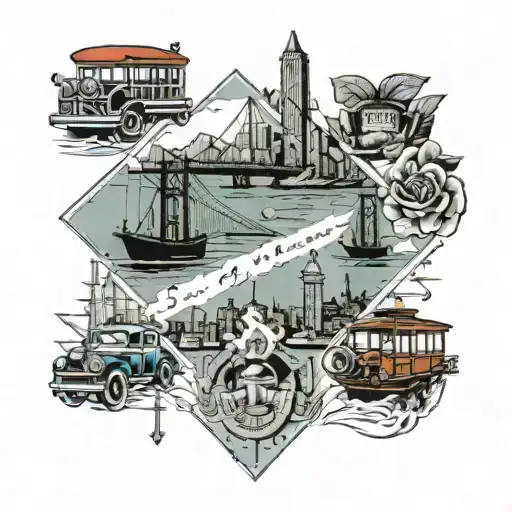 San Francisco with p7babies tattoo design idea