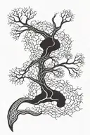 a single neuron with multiple sclerosis damage to the myelin sheath tattoo design idea
