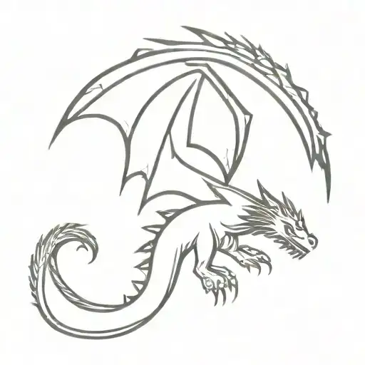 game of thrones dragon tattoo design idea