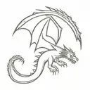 game of thrones dragon tattoo design idea