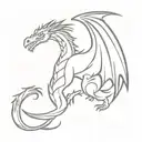 game of thrones dragon tattoo design idea