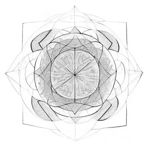 metatron's cube tattoo design idea