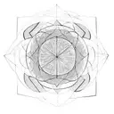 metatron's cube tattoo design idea