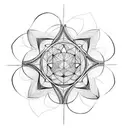 metatron's cube tattoo design idea