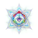 metatron's cube merging with the chakra system tattoo design idea