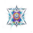metatron's cube merging with the chakra system tattoo design idea