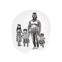 father with daighter and son, farher agend 40, children around 15 tattoo design idea