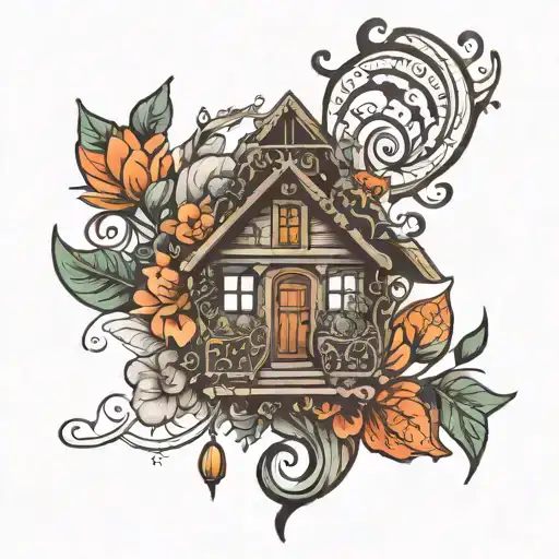 supriya rohan inspired house tattoo design idea