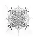 hand holding a chandelier tattoo design idea