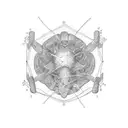 simplic thin lined Tattoo that is symbolic of nerve damage due to spinal cord injury but also captures a love for scienc tattoo design idea