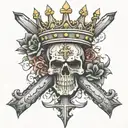 heavy is the crown so i cede to the cross tattoo design idea