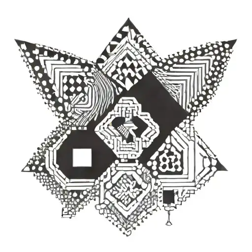 Imagine a bold, symmetrical tattoo featuring the distinctive geometric patterns found in Zulu beadwork and textiles. At  tattoo design idea