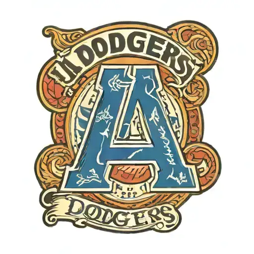 LA Dodgers logo tattoo design idea