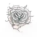 flower tattoo on upper arm to shoulder tattoo design idea