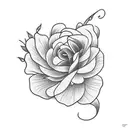 flower tattoo on upper arm to shoulder tattoo design idea