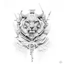 roman numerals trae tattoo design idea