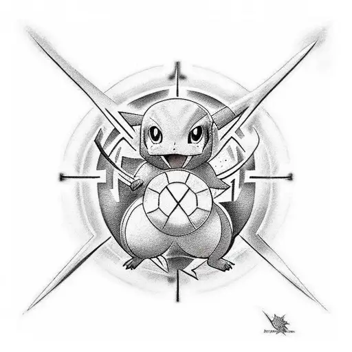 pokemon sleeve tattoo design idea