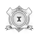 Christian Cross with the text "proverbs 3:5-6" on a ribbon tattoo design idea