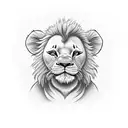 simba tattoo design idea