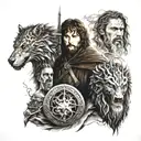 Lord of The Rings with Game Of Thrones tattoo design idea