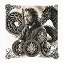 Lord of The Rings with Game Of Thrones tattoo design idea