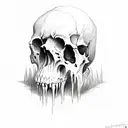 vampire skull tattoo design idea