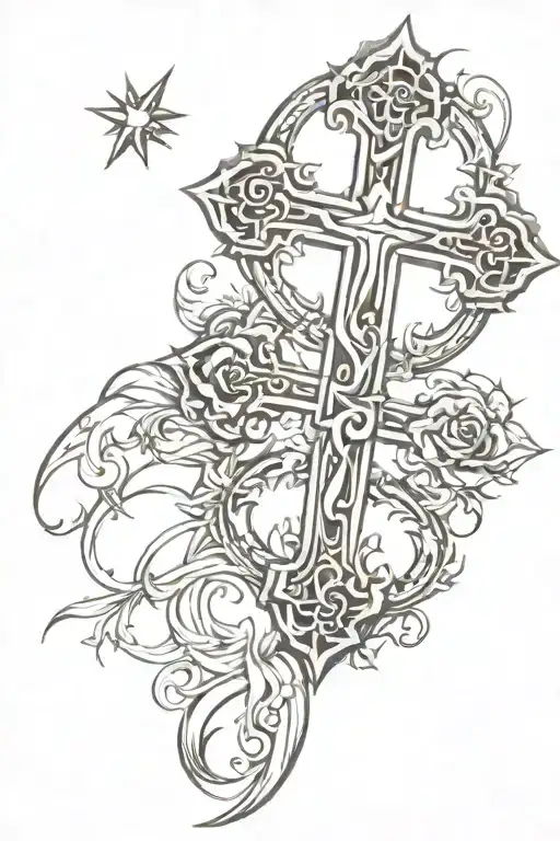 Cross tattoo tattoo design idea