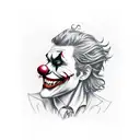 Joker Clown tattoo design idea
