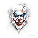 Joker Clown tattoo design idea