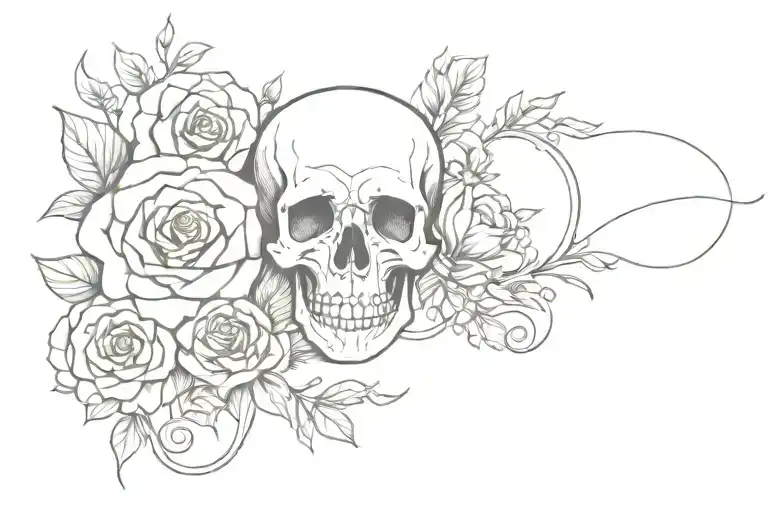 memento mori memento vivere tattoo design idea