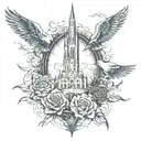 dark tower Stephen King combined tattoo design idea