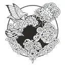 Create a moment live tattoo mixing stoicm tattoo design idea